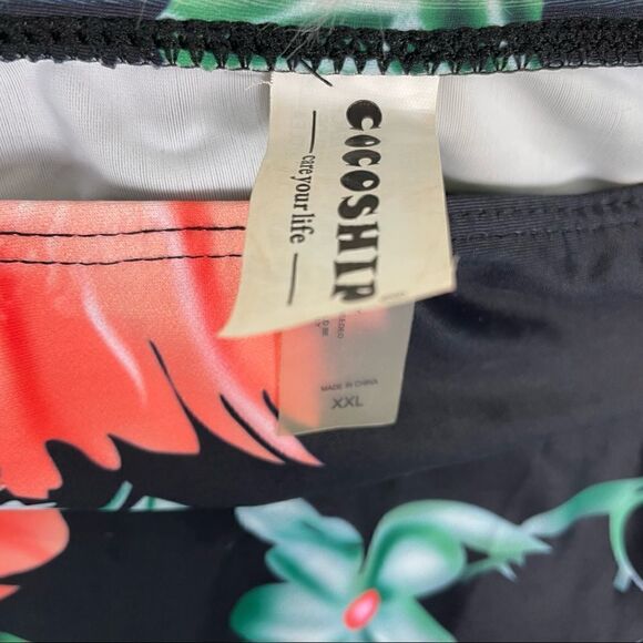 Cocoship | XXL high waisted bikini, hibiscus, 🌺 tropical,bathing suit ta… - Picture 4 of 7